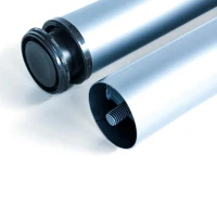 Emuca Kit di 4 gambe per tavolo regolabili D. 60 x 830 mm in acciaio verniciato grigio metallizzato(m-3)