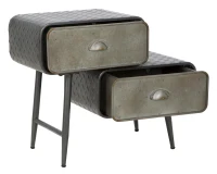 Mobiletto 2 Cassetti Iron School Cm 63X29.5X52.5(m-5)