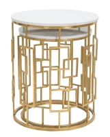Tavolinetto Cube Coppia Cm Ø 46X55-39X48(m-4)