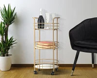 Carrello Glam Rotondo Cm Ø 38X77.5(m-2)