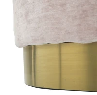 Puff Goldy Ovale Grande Rosa Cm 60X40X40(m-5)