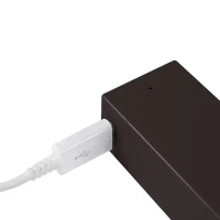 Emuca Barra appendiabili per armadi Castor con luce LED, batteria rimovibile e sensore di movimento, 1.158, Verniciato moka(m-9)