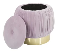 Puff Contenitore Paris Rosa Cm Ø 41X41(m-5)