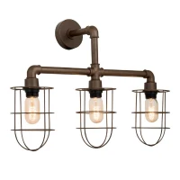 Homemania Lampada A Parete Metal Marrone Scuro 60cm(m-1)