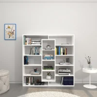 Homemania Libreria Dalia W130xD27xH130 cm Bianco(m-1)