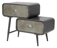 Mobiletto 2 Cassetti Iron School Cm 63X29.5X52.5(m-2)