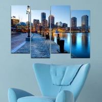 Homemania Quadro Da Parete 4 Pannelli W80xD0,4xH50 cm Multicolore(m-1)