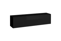 Homemania Modulo Parete Soggiorno Blox Sw23 Nero W140xD32xH35 cm(m-2)