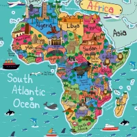 Homemania Quadro Africa W60xD2xH60 cm(m-1)