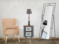 Lampada Da Tavola Manhattan Simple Cm Ø 21X64(m-9)