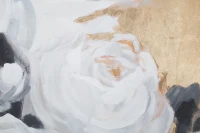 Dipinto Su Tela White Flower -A- Cm 90X3,7X90(m-7)