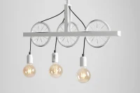 Homemania Lampada A Sospensione Hydra W73xD10xH45 cm Bianco(m-3)