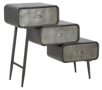 Mobiletto 3 Cassetti Iron School Cm 86X29.5X71(m-1)