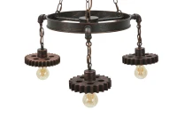 Lampadario Ingranaggio 3 Luci Cm Ø 54X104(m-3)