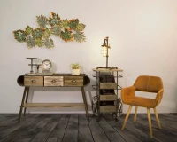 Lampada Da Tavolo Manhattan/Cage Cm 27X27X56(m-11)