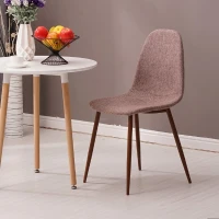 Homemania Set di 2 Sedie Sofie Tortora, Legno Scuro(m-3)