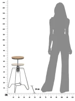 Sgabello Heintreck Cm Ø 39X55-70(m-13)