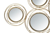 Pannello/Specchio Gold Round Cm 124,5X4X53,5(m-2)