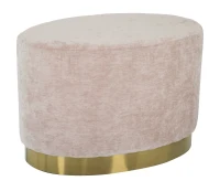 Puff Goldy Ovale Grande Rosa Cm 60X40X40(m-1)