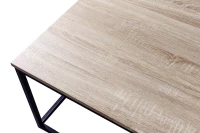 Homemania Tavolino Da Caffè Pictor Nero, Legno W130xD70xH45 cm(m-2)