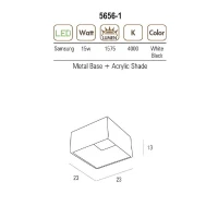 Homemania Lampada A Soffitto Dizayn Bianco(m-2)