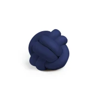 Homemania Cuscino Decorativo Knot in Cotone Blu Indaco W25xD25xH30 cm(m-1)