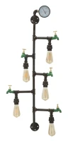 Lampada Da Muro Manhattan 5 Luci Cm 50X30X105(m-1)