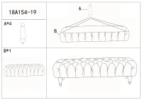 Puff Chantal Bordeaux Cm 149.5X40.5X43(m-11)