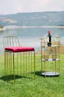 Carrello Glam Rotondo Cm Ø 38X77.5(m-10)