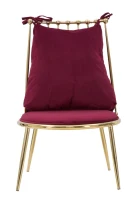 Poltrona Glam Backy Cm 55X60X83 (Altezza Seduta Cm 35 )(m-2)