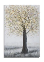 Dipinto Su Tela Tree Simple -A- Cm 80X3,8X120(m-1)