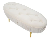 Panca Ovally Crema Cm 102X40,5X42(m-5)