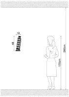 Homemania Decorazione Da Parete Pisa W18xD0,15xH47 cm Nero(m-2)