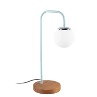 Homemania Lampada Da Tavolo Lanty W30xD18xH53 cm Blu Pastello(m-1)