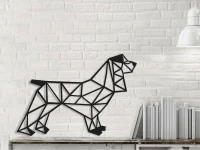 Homemania Decorazione Da Parete Cane Bassotto Nero W50xD0,16xH37 cm(m-1)