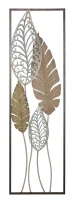 Pannello In Ferro E Legno Foglie -B- Cm 30.5X2.5X99.5(m-1)