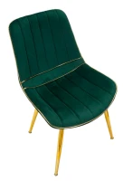 Sedia Paris Verde/Gold Set 2 Pz Cm 51X59X79(m-5)