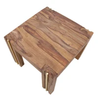 Tavolo Da Caffe' Quadrato Elegant Sheesham Cm 58X58X45(m-5)