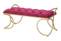 Panca Glam Luxy Bordeaux Cm 103X43X47(m-4)