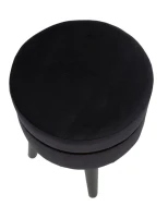 Sgabello Paris Nero Cm Ø 35X40.5(m-7)