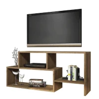 Homemania Mobile TV Clover W121,8xD30xH53,8 cm Noce(m-1)