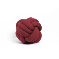 Homemania Cuscino Decorativo Knot in Cotone Bordeaux W30xD30xH35 cm(m-1)
