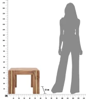 Tavolo Da Caffe' Quadrato Elegant Sheesham Cm 58X58X45(m-10)