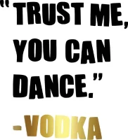 Homemania Sticker Frasi Vinile Oro, Nero W54xD0,1xH58 cm(m-1)