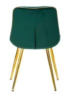 Sedia Paris Verde/Gold Set 2 Pz Cm 51X59X79(m-2)