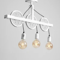 Homemania Lampada A Sospensione Hydra W73xD10xH45 cm Bianco(m-4)