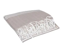 Homemania Telo Fouta Hermes Fibra di bamboo Beige 90x190cm(m-1)