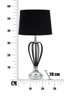 Lampada Da Tavolo Darky Silver Cm Ø 28X56 (m-2)