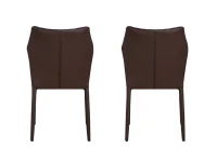 Homemania Set di 2 Sedie Ara Marrone(m-4)