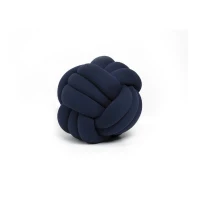 Homemania Cuscino Decorativo Knot in Cotone Blu Indaco W30xD30xH35 cm(m-1)